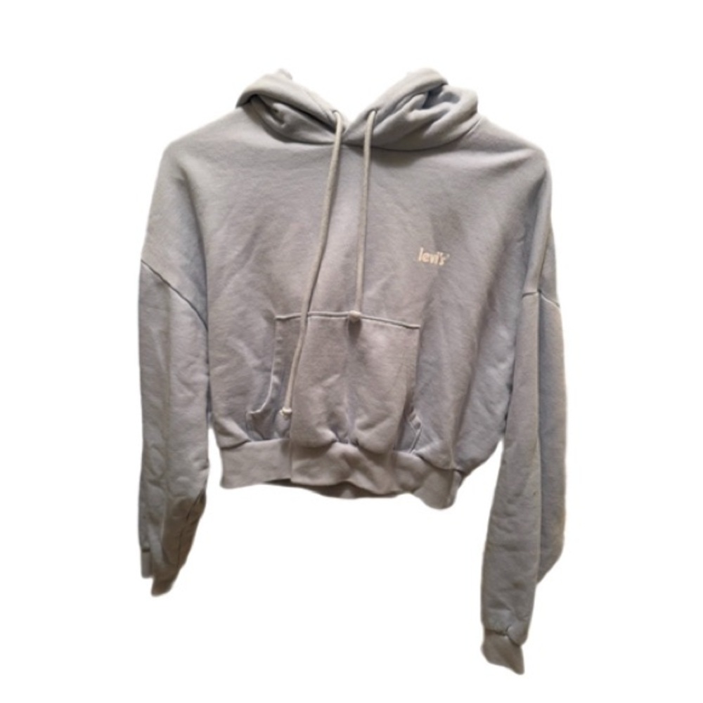 LEVI’S light blue cropped hoodie (M)